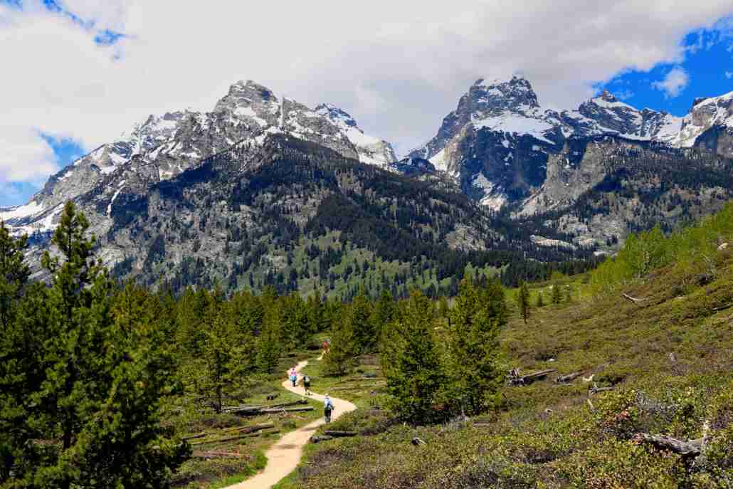 the mountains in Grand Teton National Park